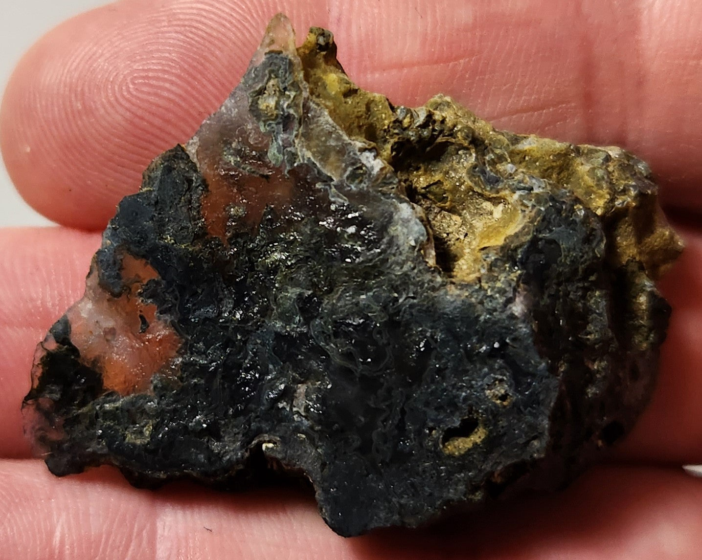 Bloody Basin Plume Agate Slab (End Piece)