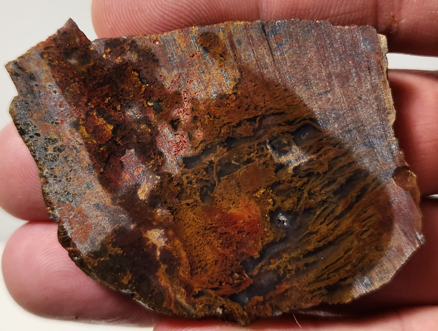 Bloody Basin Plume Agate Slab