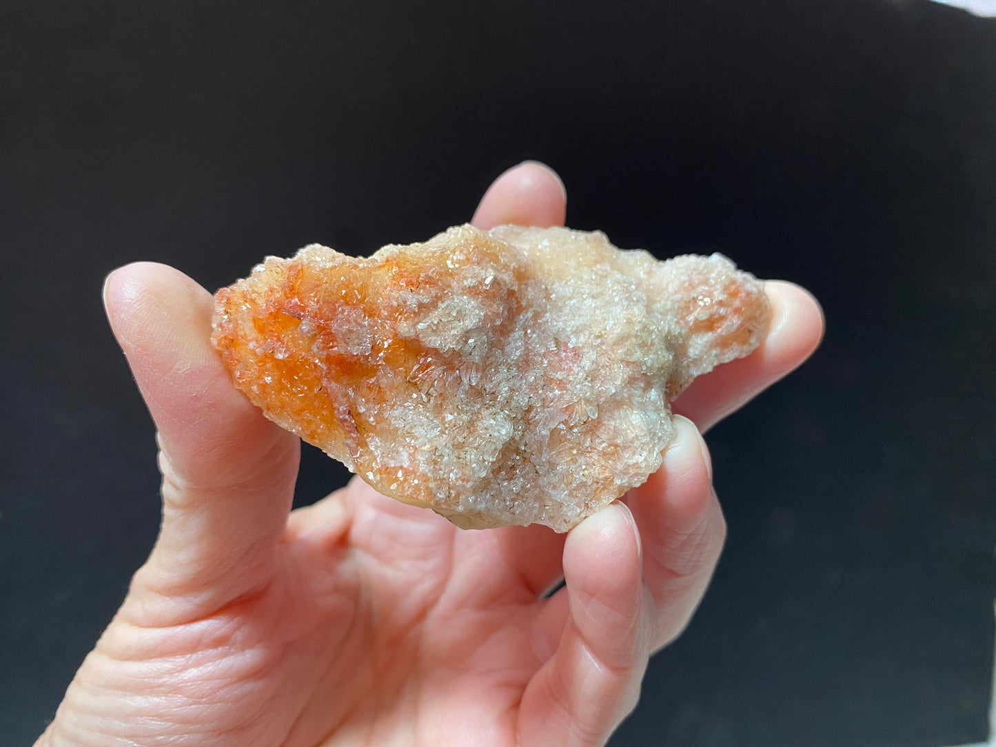 Luna Orange/Clear Crystal Plate