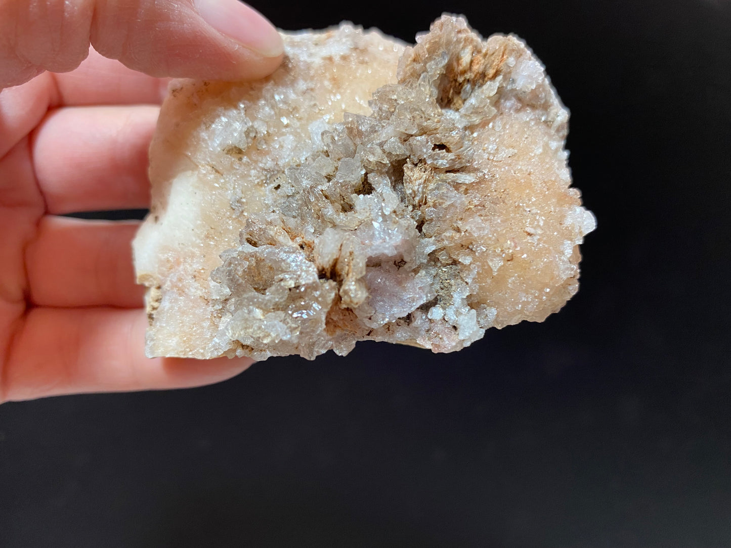 Luna Druzy Pink Crystal Plate