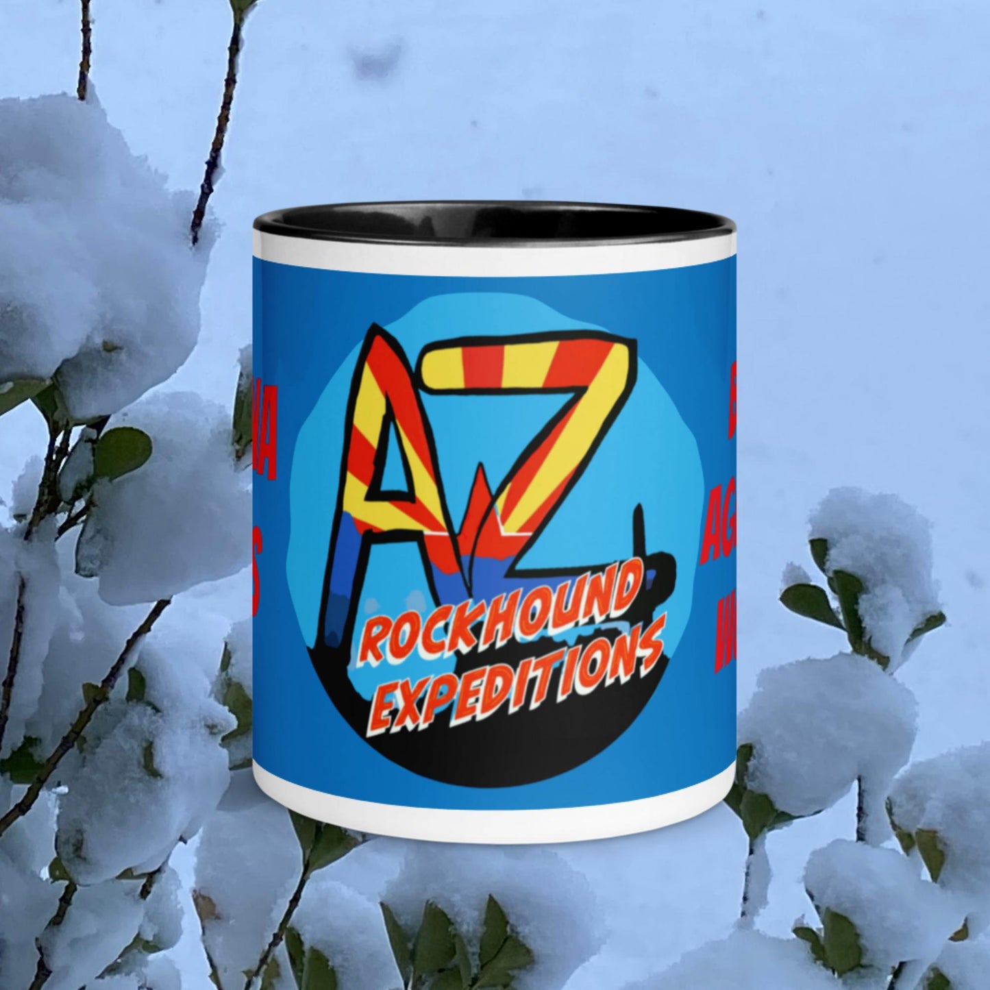 AZRE Logo Coffee Mug with "Arizona Hurts, But the Agates are worth it!"