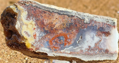 Rodeo Flats Red/Orange Plume Agate Slab