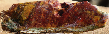 Rodeo Flats Red/Orange Plume Agate Slab