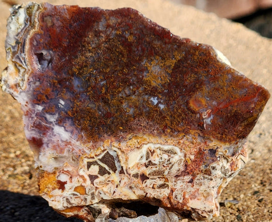Gap Creek Red/Orange Moss Agate with Onyx Slab