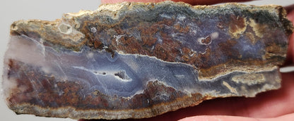 Rodeo Flats Blue with Red/Orange Moss Agate Slab (End Piece)