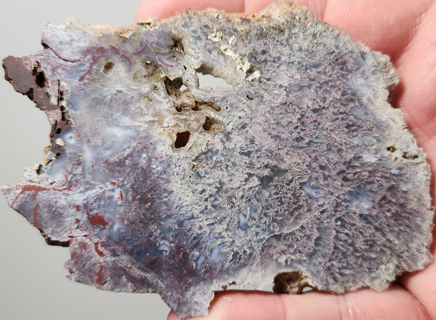 Rodeo Flats Losa de ágata de ónix rojo/azul (pieza final)