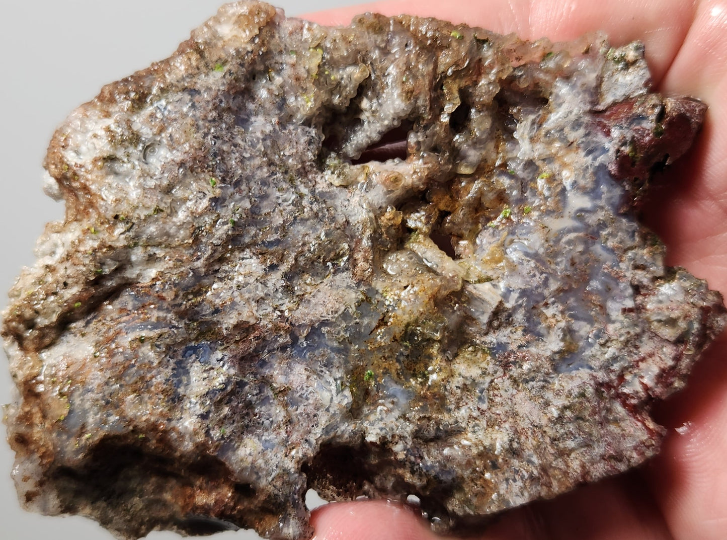 Rodeo Flats Losa de ágata de ónix rojo/azul (pieza final)