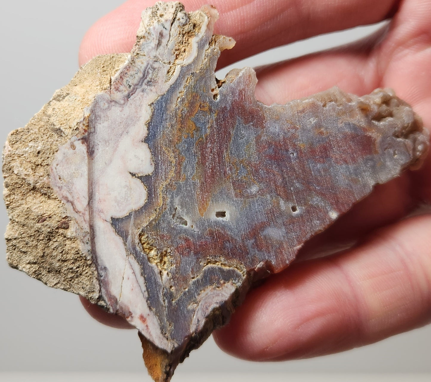 Rodeo Flats Blue Fortification avec panache rouge et dalle d’agate onyx (pièce d’extrémité)