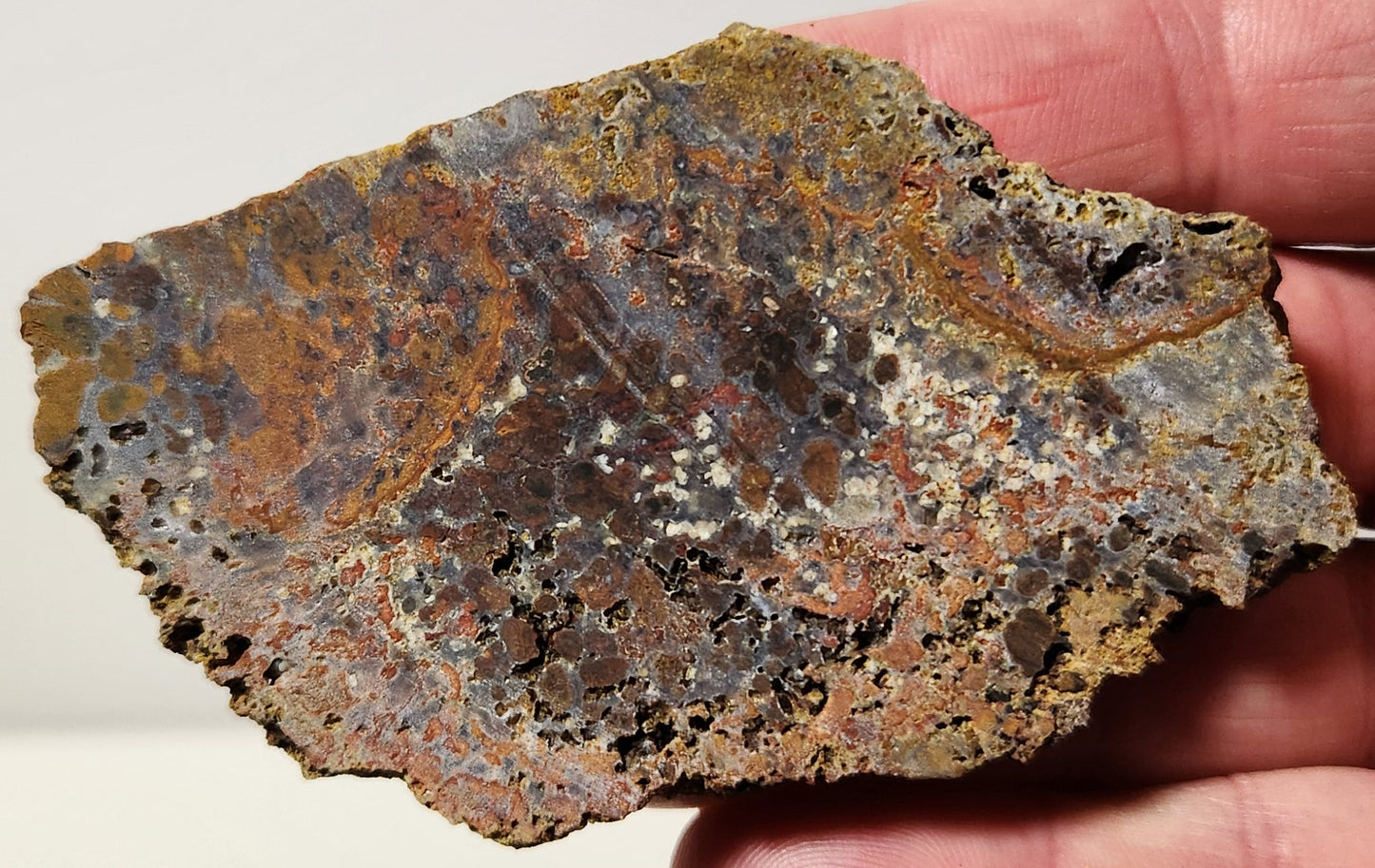 Bloody Basin Plume Agate Slab (End Piece)