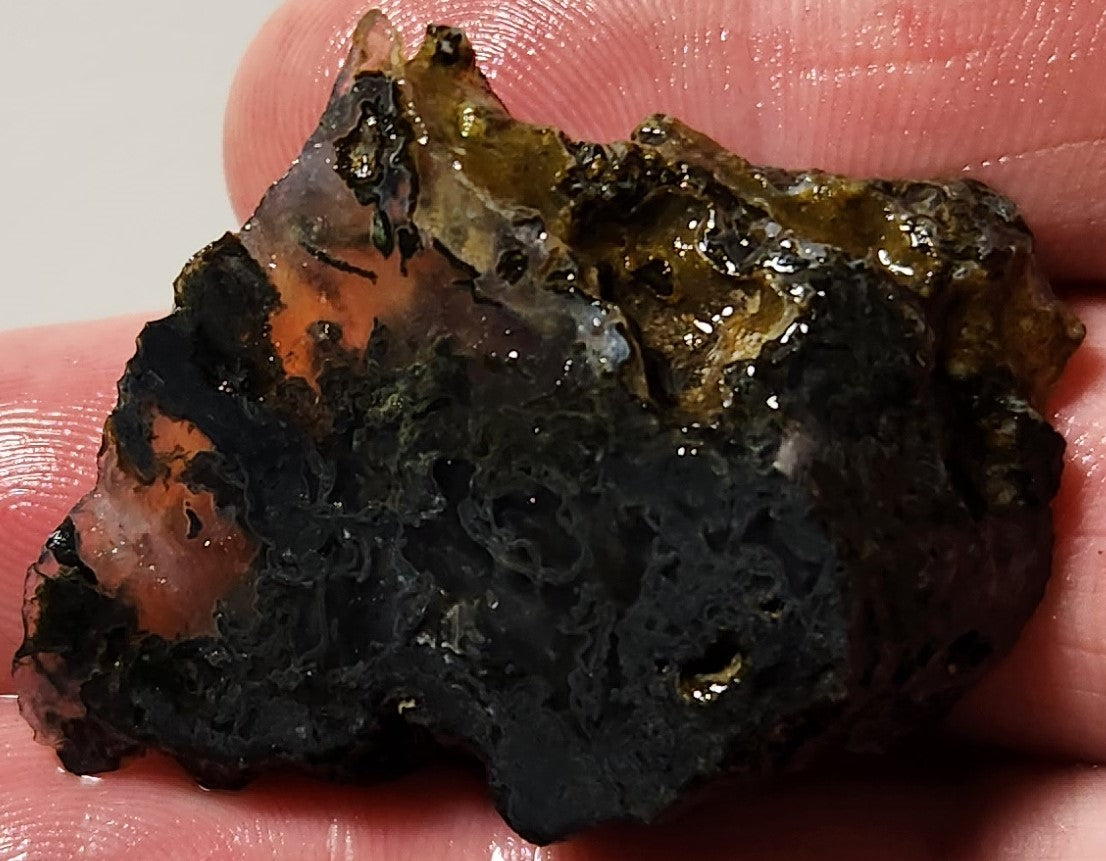 Bloody Basin Plume Agate Slab (End Piece)