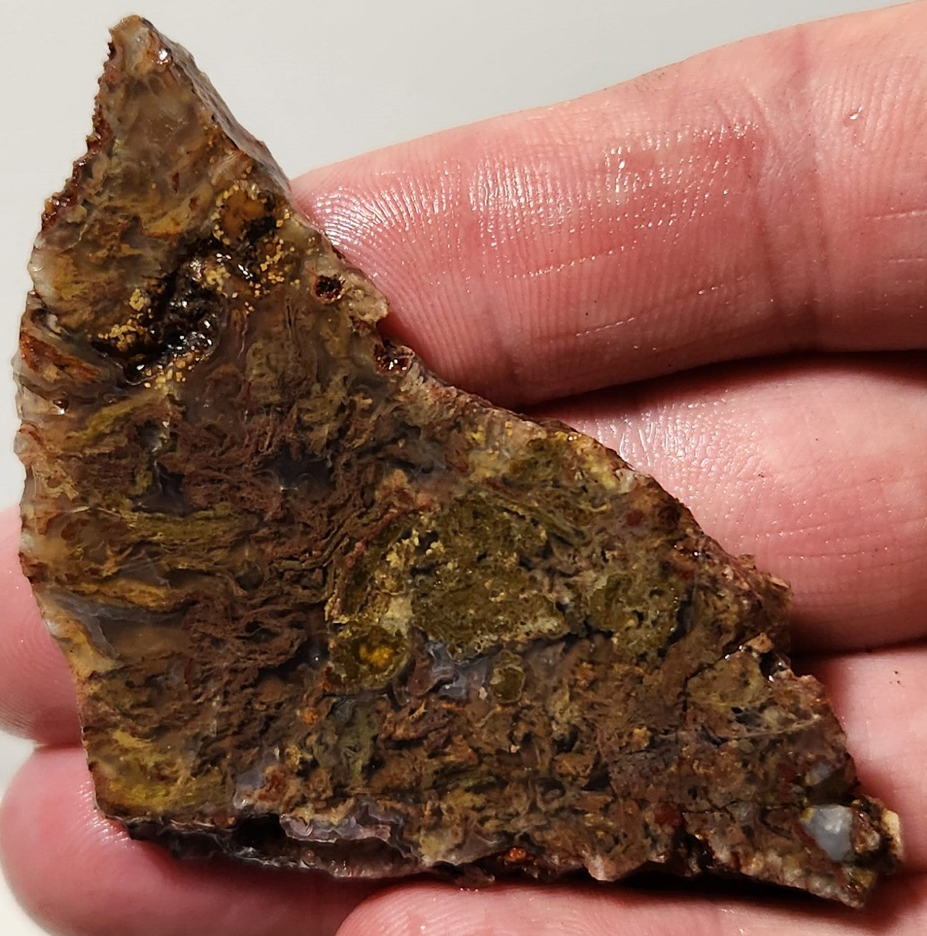 Bloody Basin Plume Agate Slab