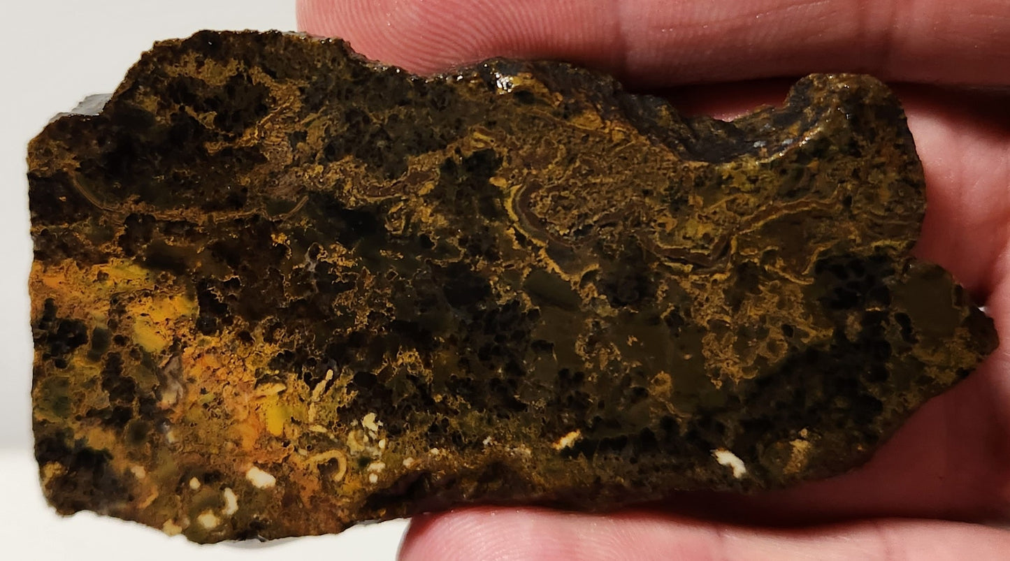 Bloody Basin Plume Agate Slab