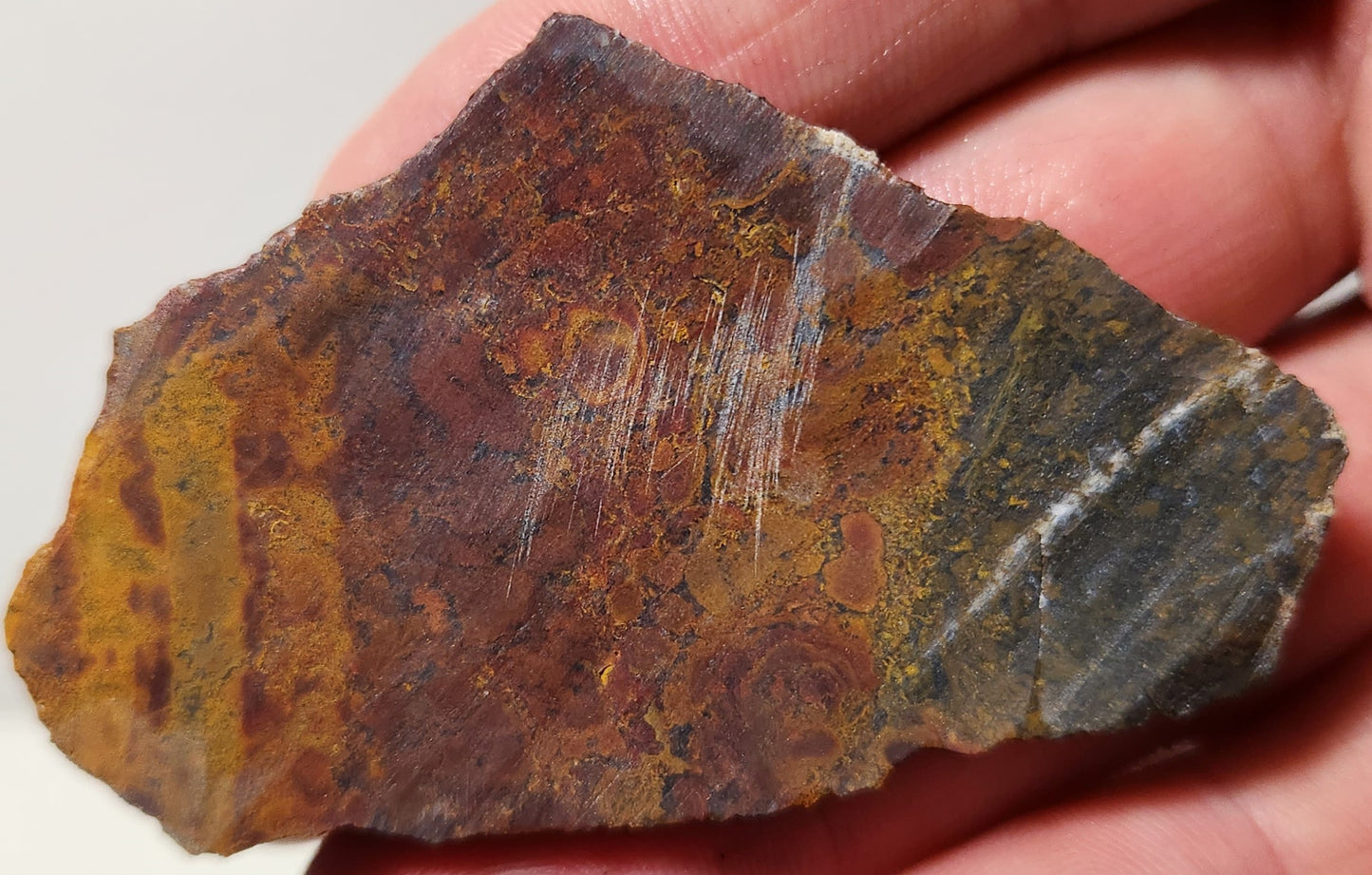 Bloody Basin Plume Agate Slab