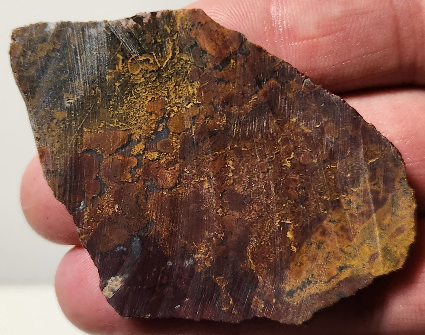 Bloody Basin Plume Agate Slab