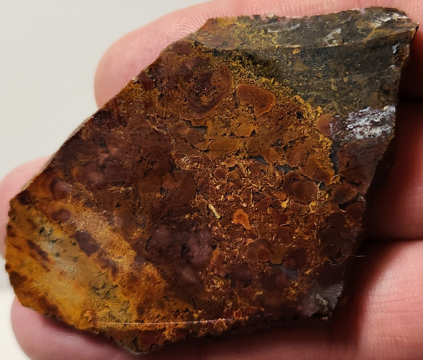 Bloody Basin Plume Agate Slab