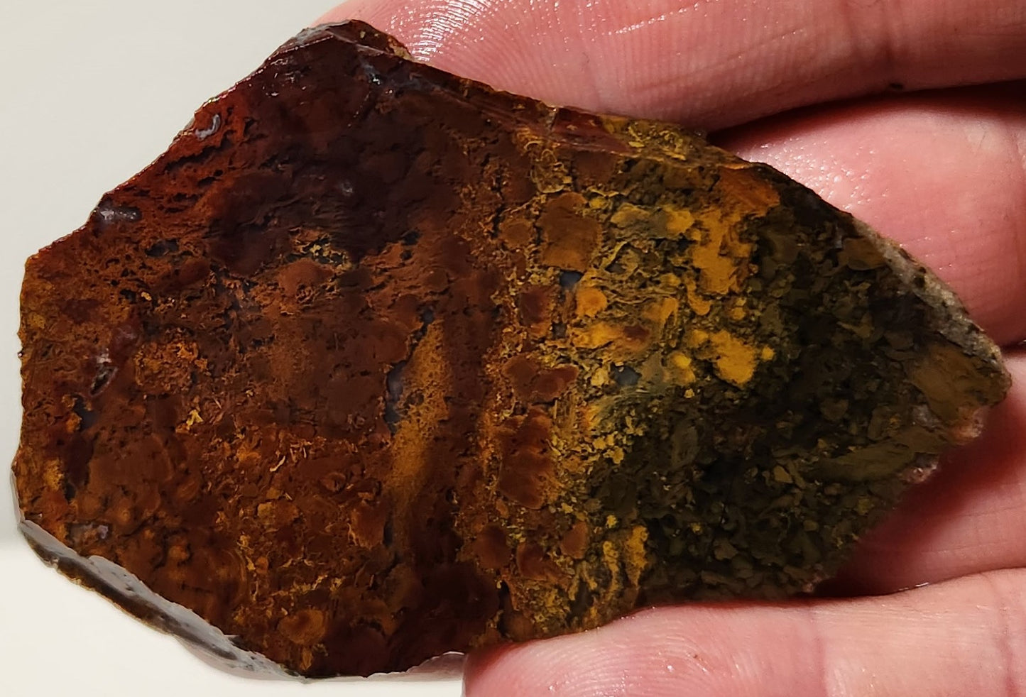 Bloody Basin Plume Agate Slab