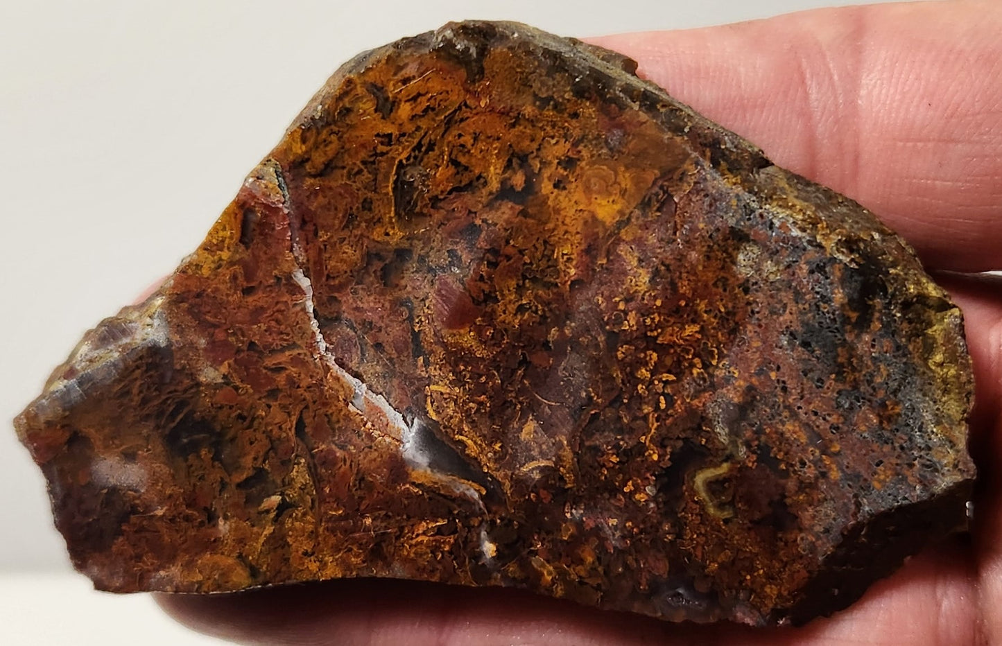 Bloody Basin Plume Agate Slab