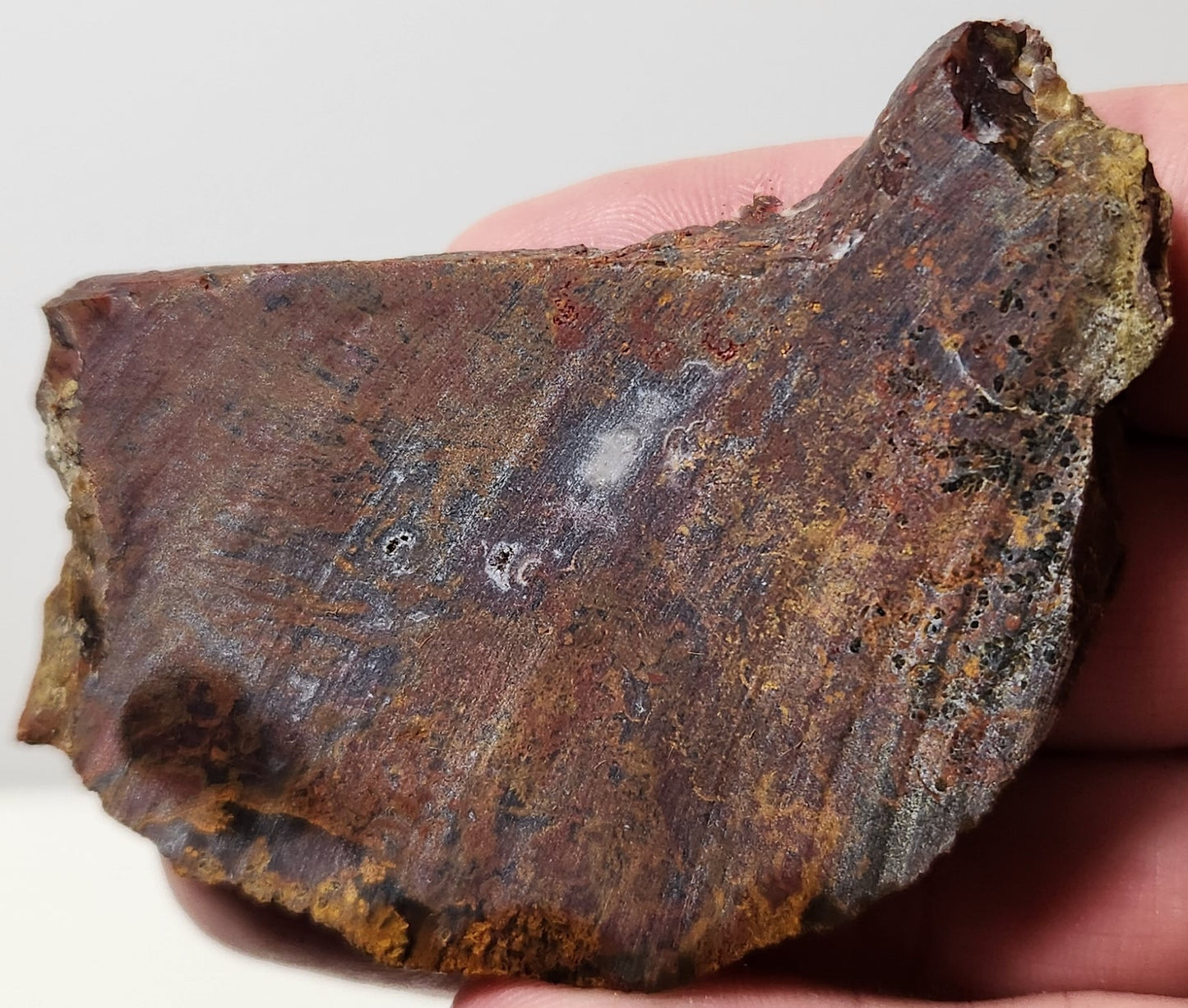 Bloody Basin Plume Agate Slab