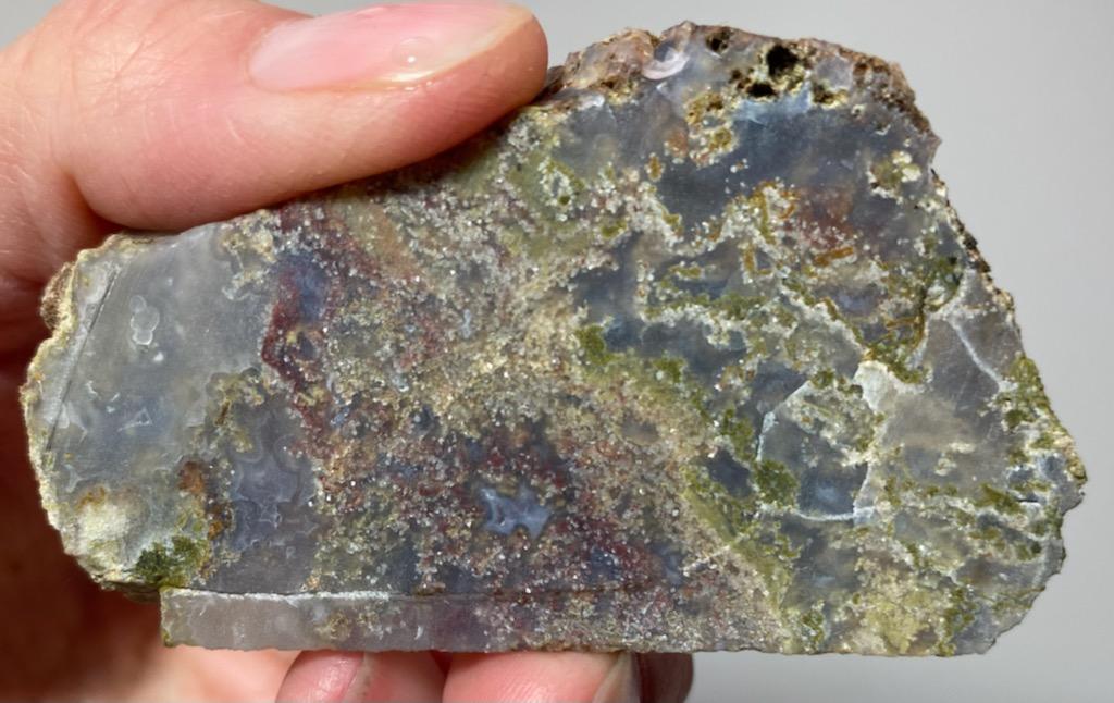 Rodeo Flats Losa de ágata musgo verde claro/rojo/amarillo