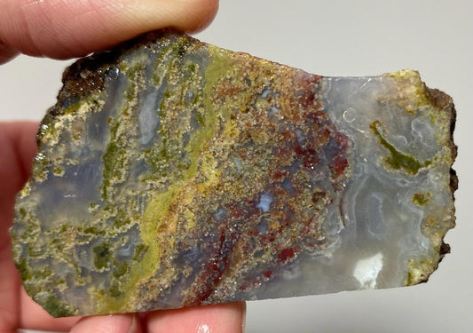 Rodeo Flats Clear Green/Red/Yellow Moss Agate Slab