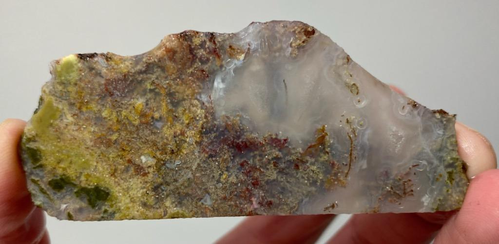 Rodeo Flats Clear Green/Red/Yellow Moss Agate Slab